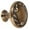 Antique English, variant on Alno A3651-38-PA Ornate 1-1/2 Inch Cabinet Knob Polished Antique