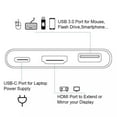 thumbnail image 4 of USB 3 -in-1 Hub 4K HDMI Video Conversion Adapter Type-C to HDMI with PD Charging USB-C Converter Cable, 4 of 9