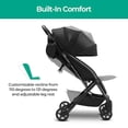 thumbnail image 3 of Mompush Lithe Lightweight Stroller, Compact One-Hand Fold Travel Stroller for Airplane Friendly, Reclining Seat and Large Canopy, with Rain Cover & Travel Carry Bag & Cup Holder, 3 of 5