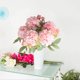 thumbnail image 5 of Ramo de flores artificiales de seda, rosas y peonías, decoración de boda de mano, guía de carreteras, decoración de pared, arreglo floral artificial para el hogar, la oficina, fiestas y ceremonias., 5 of 5