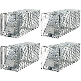 Havahart 1045SR Large 2-Door Humane Catch and Release Live Animal Trap for  Armadillos, Beavers, Bobcats, Small Dogs, Cats, Foxes, Groundhogs, Nutria