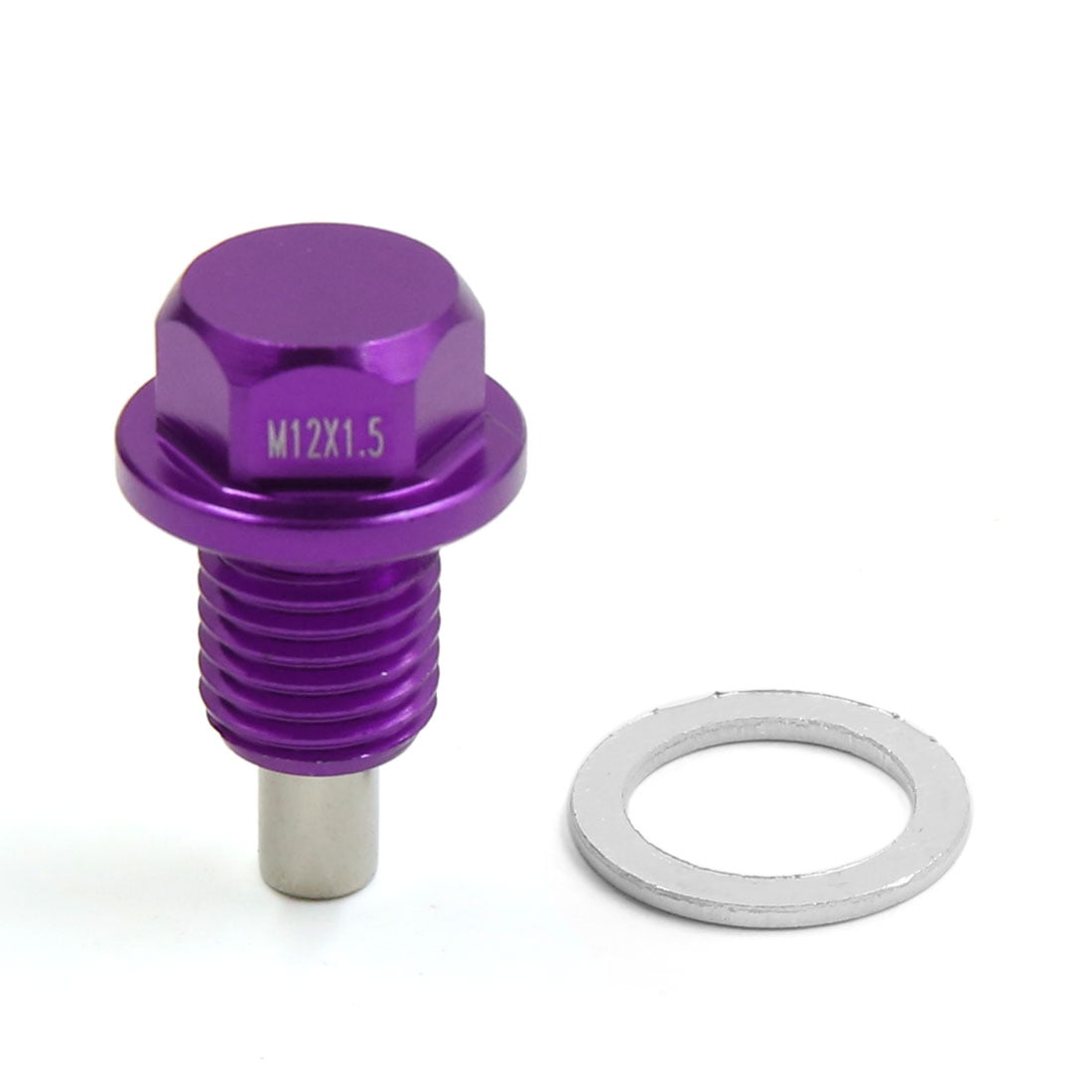 M12 x 1.5 Purple Aluminum Alloy Engine Oil Pan Drain Bolt