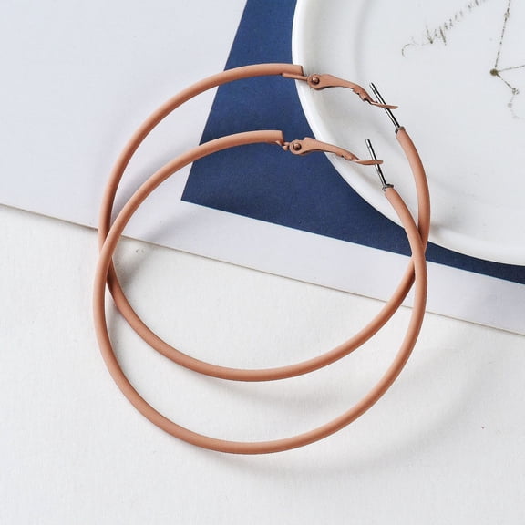 Earrings for Women - Big Stainless Steel Earrings Retro 80s 90s Neon Styles Large Party Dangle Jewelry Accessories