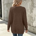 thumbnail image 5 of Lmnyox Women's Long Sleeve Cardigan Plain Open Front Cardigan Sweaters Casual Knit Cardigan with Pockets, 5 of 8