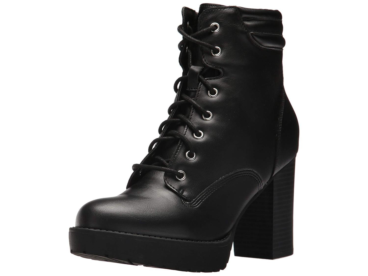madden girl combat boots with heel