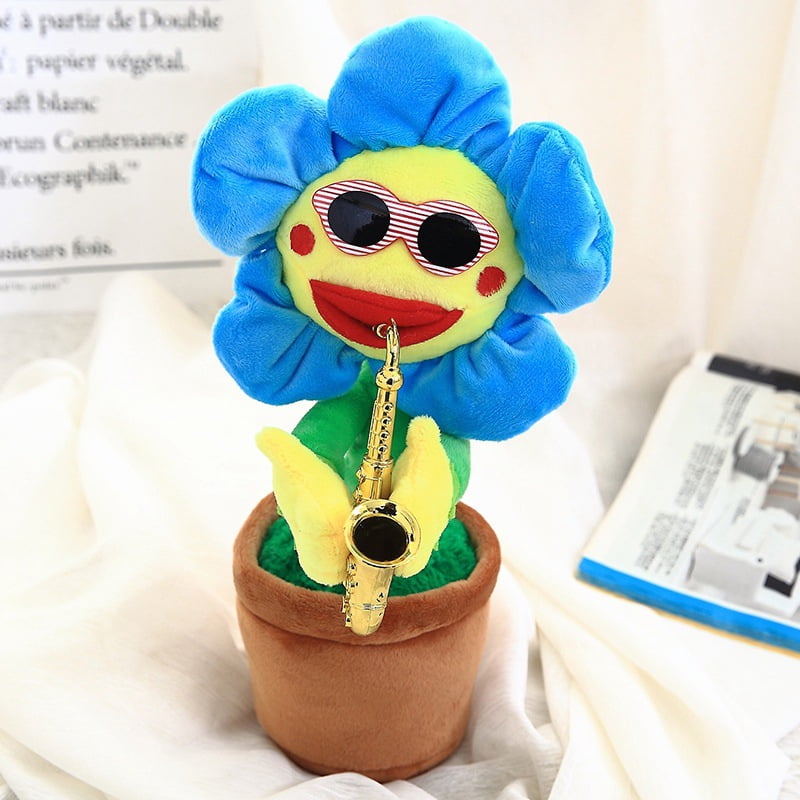 Sunflower Singing Dancing Toy Game Electric Plush Doll Toy for Girls Boys 