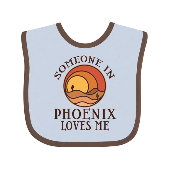 Inktastic Someone in Phoenix Loves Me Boys or Girls Baby Bib