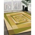 thumbnail image 3 of Ahgly Company Machine Washable Indoor Round Transitional Dark Golden Rod Brown Area Rugs, 4' Round, 3 of 7