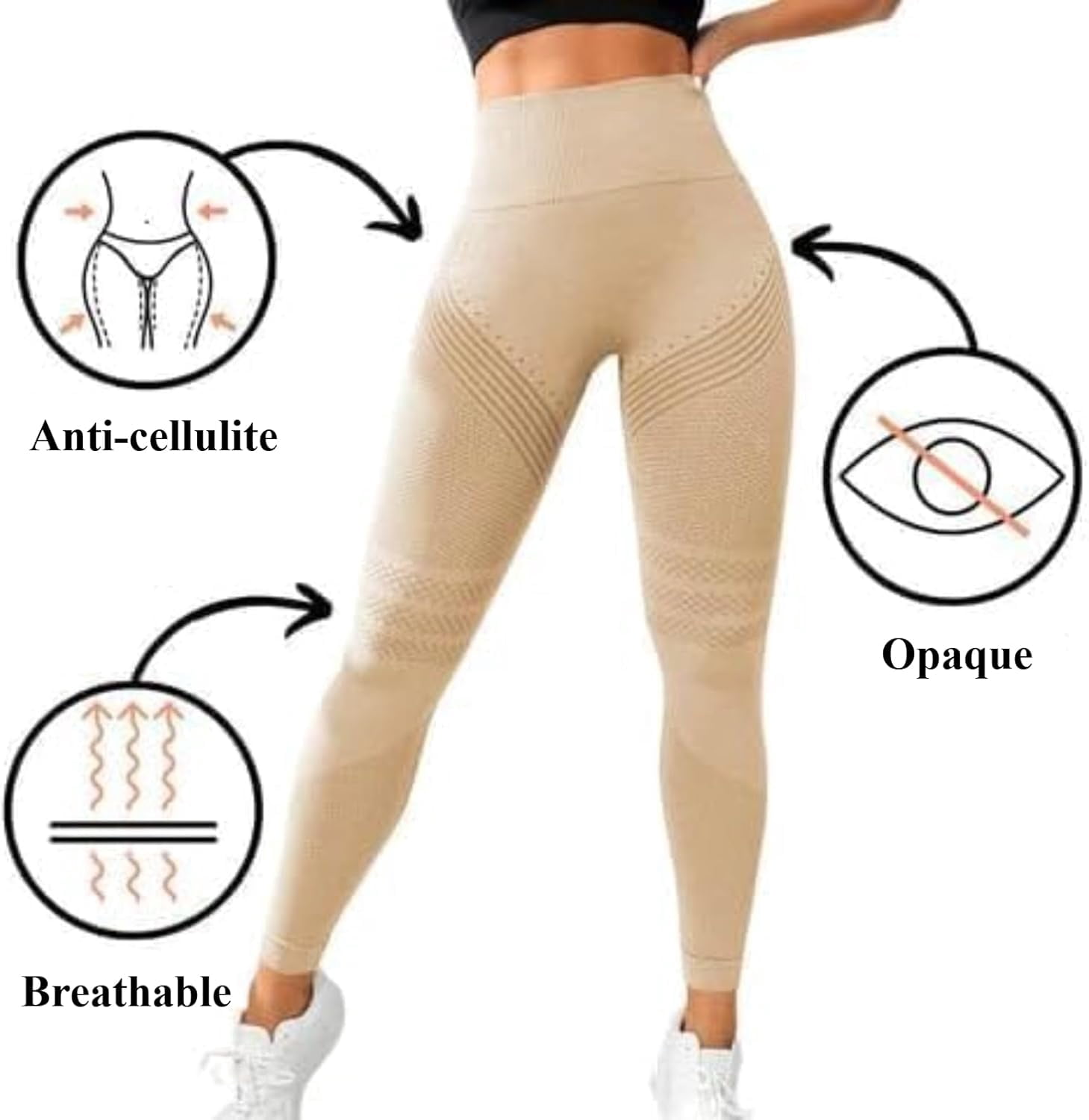 Legging Taille Haute Femme 2025 – Compression 3D, Anti-Cellulite, Avec Poches Pour Sport Et Quotidien - 8