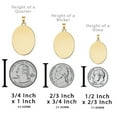 thumbnail image 2 of Picturesongold.Com Saint Eulalia Oval Religious Medal Necklace Pendants - 1 inch Size of a Quarter -Solid 14K Yellow Gold, 2 of 3