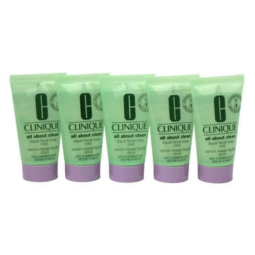 Clinique, Cleanser All About Clean Facial Soap Liquid, Mild, 1oz/30ml, Pack of 5