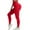 Leggings-Red, variant on Gamivast Compression Leggings for Women Ribbed Tummy Control High Waisted Pants Workout Stretchy Soft Casual Leggings Trendy Pants