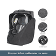 thumbnail image 3 of Jolly Jumper Car Seat Travel Bag | Padded, Water-Resistant Cover with Adjustable Backpack Straps & Wide Dual-Zipper Opening | Fits Most Infant & Booster Seats, 3 of 7