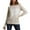 Beige, variant on Womens Valentine Sweater Generously Sized Heart Print Crewneck Sweater Long Sleeve Loose Knit Pullover Top Navy S