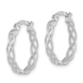 thumbnail image 2 of Primal Gold 14 Karat White Gold Intertwined Filigree Hoop Earrings, 2 of 4