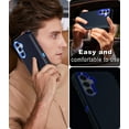 thumbnail image 6 of Petocase for Samsung Galaxy A55 5G Case,Shockproof Dust/Drop Proof 3-Layer Full Body Protection [Without Screen Protector] Rugged Heavy Duty Durable Case,Navy Blue, 6 of 7