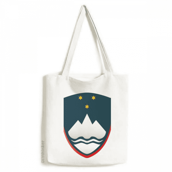 Slovenia National Emblem Country Tote Canvas Bag Shopping Satchel Casual Handbag