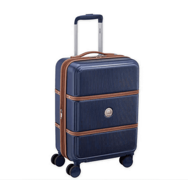 Delsey Rendez-Vous 19 In Expandable Carry-On in Navy Blue - Walmart.com ...