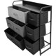 thumbnail image 3 of Mueble Buró Organizador Comoda Metal 7 Cajoneras Tela Negra Houzer, 3 of 7