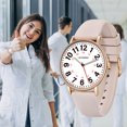 thumbnail image 2 of A ALPS Nurse Watch for Women Men Students Doctors,Military Time Luminous Easy Read Dial,12/24 Hours with Second Hand,Silicone Band,Waterproof Watch for Women, 2 of 8