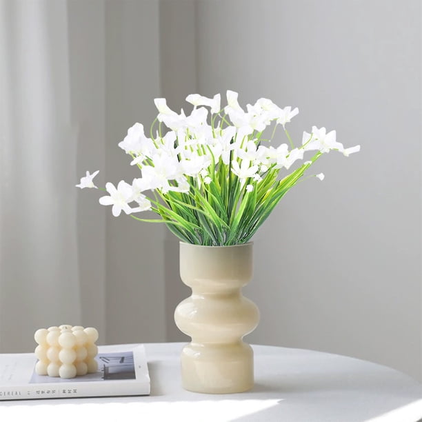 Orqu Dea Primaveral De Siete Puntas, Plantas Artificiales De Seda, Vibrante Arreglo Decorativo Para El Hogar, Aspecto Natural Y F Cil Cuidado, Dise O Elegante, Para El Hogar, La Oficina Y