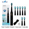 thumbnail image 1 of Seago Sonic cepillo de dientes eléctrico SG-507 para adultos cepillo con temporizador 5 modos Micro USB recargable cepillo de dientes conjunto de cabezales de repuesto Tan Jianjun unisex, 1 of 2