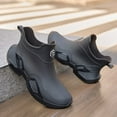 thumbnail image 4 of Rain Boots Women Non- Rubber High Top Unisex Rain Shoes Women Rain Boots (Black 6.5), 4 of 5