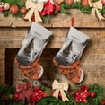 thumbnail image 6 of Lsque Polka Dot Rhino Welcome Pattern 18 Inch Christmas Stockings, Festive Holiday Stocking for Christmas Decorations Holiday Decor, 6 of 8