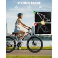 thumbnail image 3 of Actbest 27.5" Mountain Ebike for Man Teens, 21-Speed, 1200W Peak, 48V 10.4Ah, Full Suspension, 4h fast charging, Long Range, Electric Bike for Adults, 3 of 7