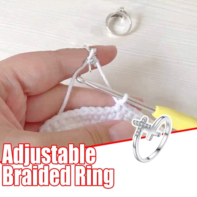 uhnmki Adjustable Knitting Loop Crochet Loop Knitting Accessories Knitting Ring 1PC