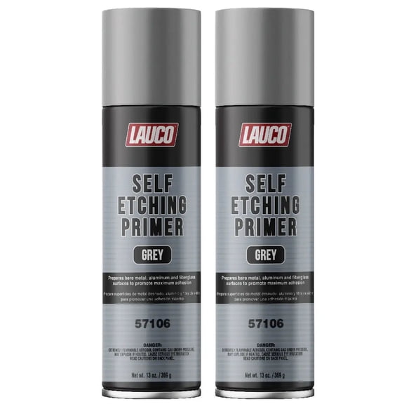 Self Etching Primer Aerosol Spray Can 13 oz Gray 2 Pack - Automotive and Industrial Primer - 2 Pack