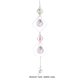 thumbnail image 2 of Wind Chime Crystal Light Catcher Ball Ornaments Colgante de marco redondo (2) JShteea Libre de BPA, 2 of 8