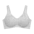 thumbnail image 5 of Women's Lace Bras,Plus Size Wireless Full Cup Wide Shoulder Straps Comfort Support No‑Underwire Bra for Bedtime Loungewear, 5 of 6
