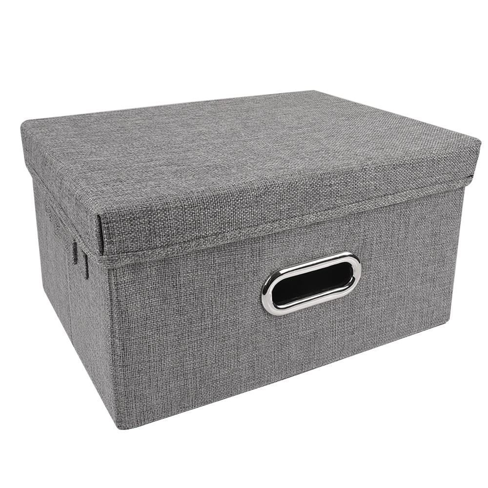 Nella Grey Cotton Waffle Weave Kids Large Storage Bin with Handles +  Reviews
