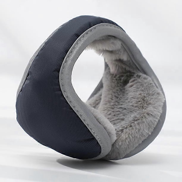 Orejeras de forro polar de piel sintética plegables para exteriores, unisex, de invierno, para detrás de la cabeza, regalo