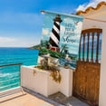 thumbnail image 6 of Let Your Light Shine Summer Lighthouse Beach Coastal Decorative House Flag, Ocean Beach Garden Yard Outside Decorations Outdoor Large Decor 28x40, 6 of 6