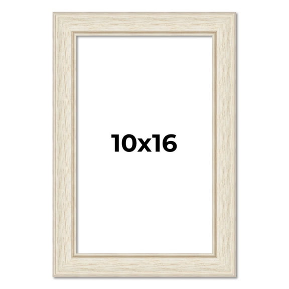 10x16 Frame White Real Wood Picture Frame Width 1.75 inches | Interior Frame Depth 0.5 inches |