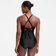 thumbnail image 6 of Lands' End Women's Long Torso Essential Tie Back Ruched One Piece Swimsuit, 6 of 6