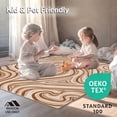 thumbnail image 4 of ODIKA 8'x10' Machine Washable Non-Slip Area Rug, Rustic Brindle Effect Faux Fur High Traffic Rug, Brown, 284459, 4 of 7