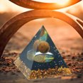 thumbnail image 3 of Pirámide de orgón hecha a mano de 6 cm, piedra de cristal de peridoto, orgonita, Chakra de equilibrio energético Tmvgtek Oficina Multiescena Multifunción, 3 of 8