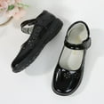 thumbnail image 5 of Miluxas Girls Mary Jane Flats School Uniform Shoes Strap Dress Shoes (Toddler/Little Kid/Big Kid) Black 13 Years, 5 of 7