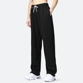 thumbnail image 6 of TRUBKH Baggy Sweatpants Drawstring Pants Women Winter Pants Yoga Pants Women's Cargo Pants Plus Size Leggings Black L, 6 of 9