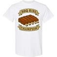 thumbnail image 3 of Inktastic Bbq Ribs Champion Retro Graphic T-Shirt, 3 of 5