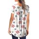 thumbnail image 5 of Pntutb - Camiseta de manga corta para mujer con cuello en V y estampado floral Pntutb Pntutb-543, 5 of 7