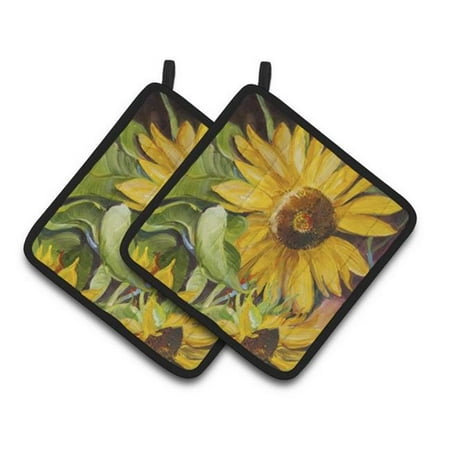 

Sunflowers Pair of Pot Holders 7.5 x 3 x 7.5 in.