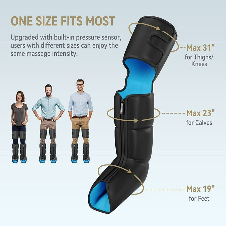 FIT KING Leg Massager with Heat for Circulation Upgraded Full Leg and Foot  Compression Boots Massager to Relieve Pain Swelling Edema RLS- Built-in  Pressure Sensor & LCD Display- FSA HSA Eligible Auction