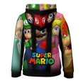 thumbnail image 5 of Super Mario Logo Kid's Hoodies Sweatshirt Novelty Fashion Hooded Hoody Daily Pullover With Pocket For Boys Girls Teen Clothing, 5 of 6