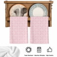 thumbnail image 5 of Pink Morocco Kitchen Towels Set of 1, Geometric Leaf Diamond Lattice Abstract Absorbent Dish Towels for Kitchen, Microfiber Hand Towel, Quick Drying Tea Towel for Cleaning Decorative Dishcloths, 5 of 7