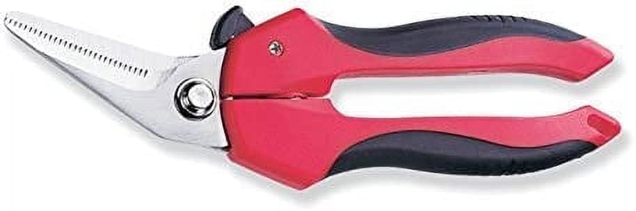 Ascend Tools 7-1/4 inch Medium Duty Professional Spring Loaded Multipurpose Angled Edge Shears