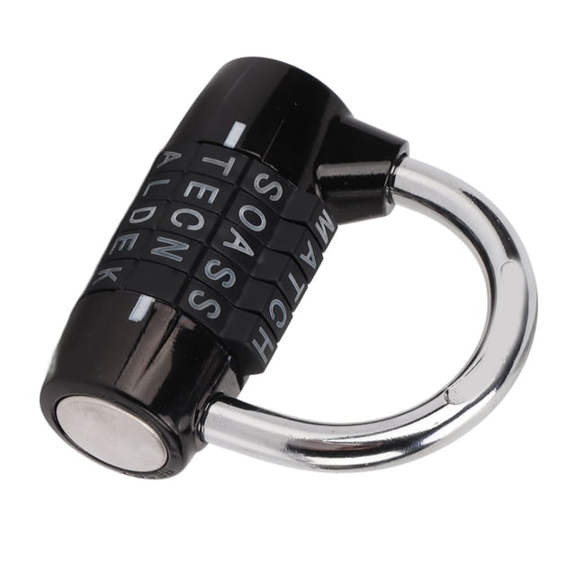 Cabinet Padlock,5 Letters Combination Lock Lockers Padlock Letter Code Lock High Capacity